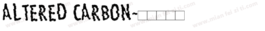 ALTERED CARBON字体转换